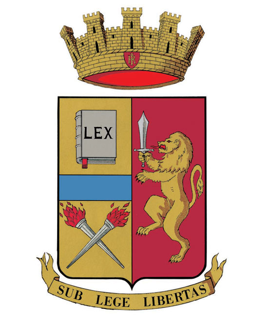 The emblem of the Italian State Police 