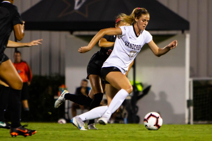 Vanderbilt Soccer plays against Western Kentucky Thursday, September 6th, 2018.