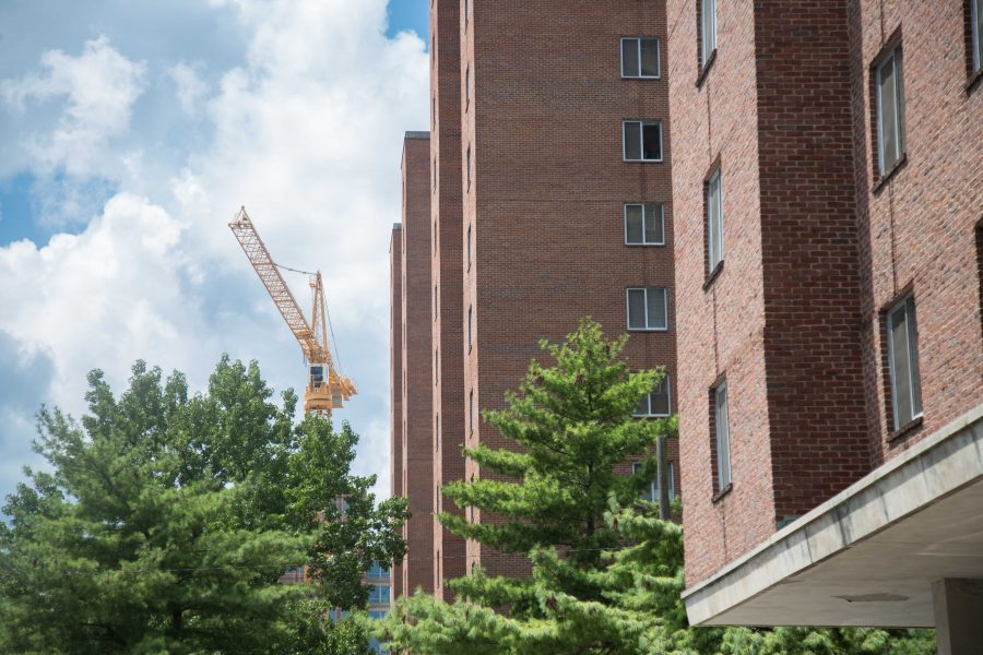 Vanderbilt Towers with Construction Crane