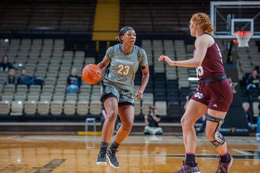 Koi Love led the Commodores with 19 points. 