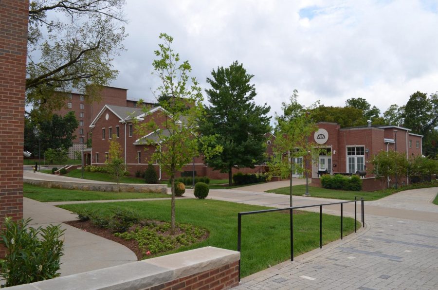 The Delta Tau Delta fraternity house on Greek Row. (Hustler Multimedia/Alex Venero)