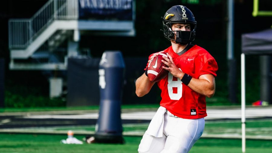 Ken Seals practicing for Vanderbilt. (Vanderbilt Athletics)