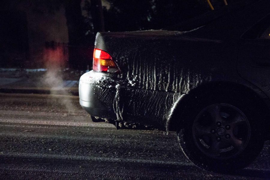 Car in snow conditions