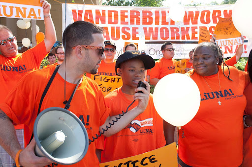 LiUNA Local 386 during a rally