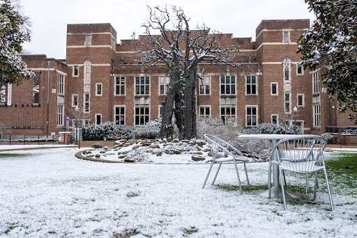 Central Library in the snow