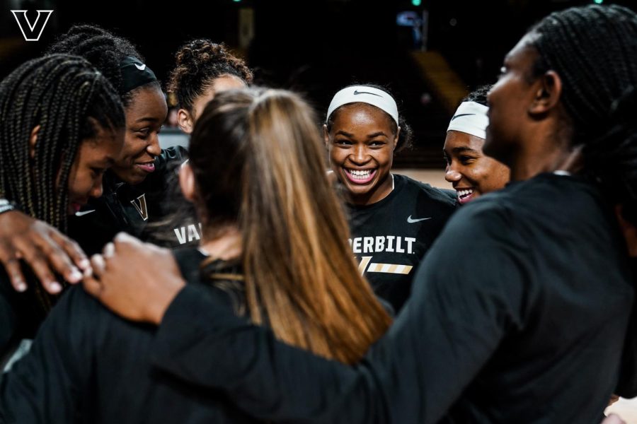 The Commodores before their game against Austin Peay on Nov. 17, 2022. (Vanderbilt Athletics)