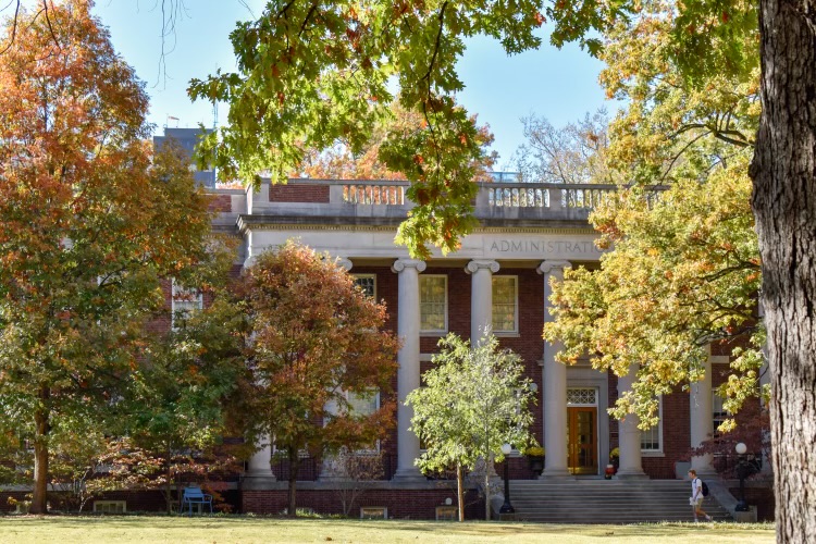 The Peabody Administration building, captured on Oct. 24, 2022. (Hustler Multimedia/Claire Gatlin)