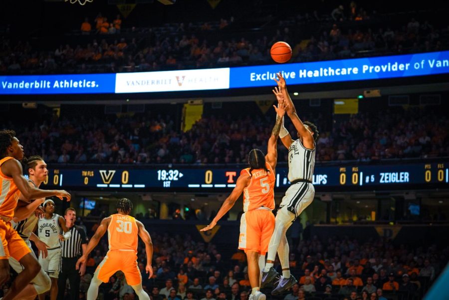 Vanderbilt battled Tennessee on Wednesday February 8, 2023 at Memorial Gymnasium (Hustler Multimedia/Nikita Rohila).