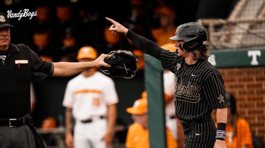 Jonathan Vastine on April 21, 2023 (Vanderbilt Athletics).