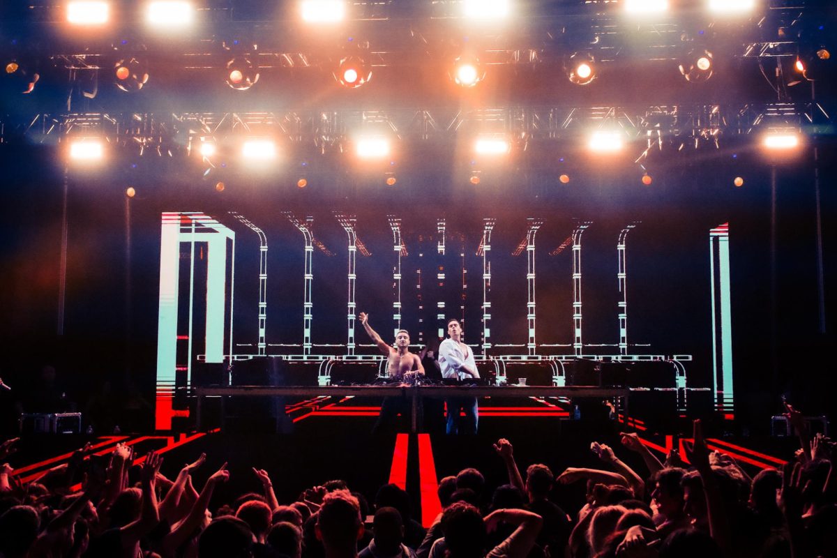 Loud Luxury lights up the stage as the crowd watches, as photographed on Sept. 29, 2023. (Hustler Multimedia/Geetika Komati)