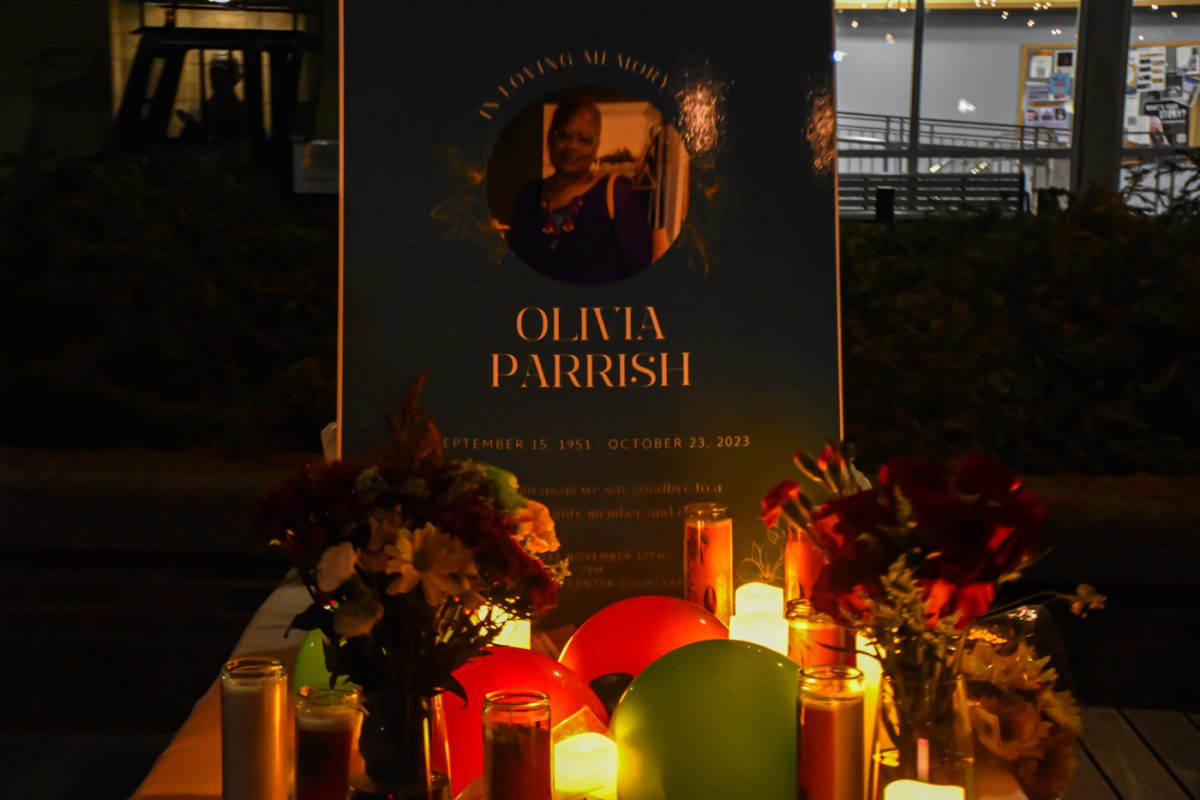 The memorial for Olivia Parrish, as photographed on Nov. 17, 2023. (Hustler Multimedia/Savannah Walske)