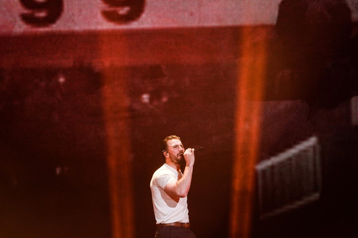  Sam Hunt appears on stage, as photographed on March 1, 2023. (Hustler Multimedia/Geetika Komati)
