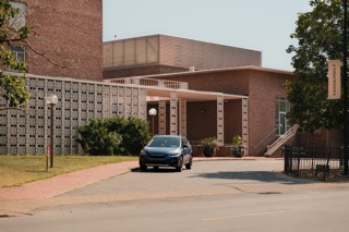 Main entrance to Branscomb Quad, as photographed on Aug. 27, 2024 (Hustler Multimedia/Nafees-ul Haque)