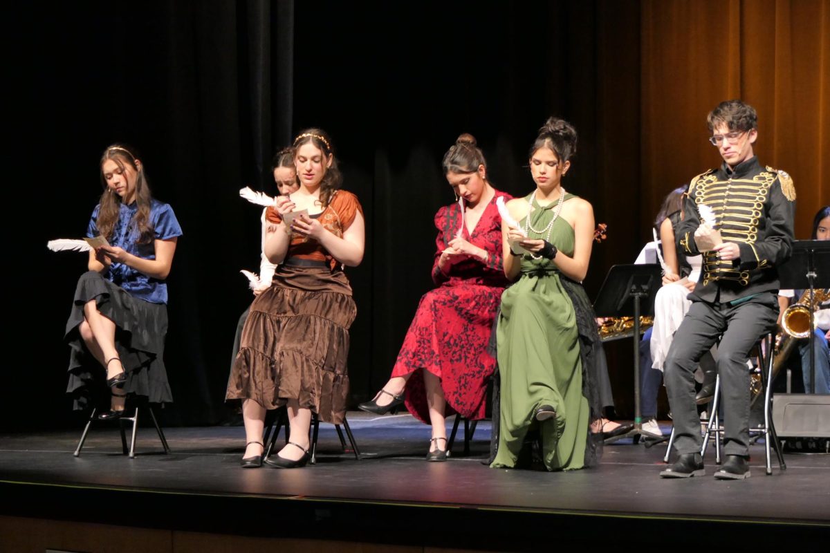 The Vanderbilt Off-Broadway cast writes letters to relatives, as photographed on Jan. 21, 2025. (Hustler Multimedia/Alex Brodeur)