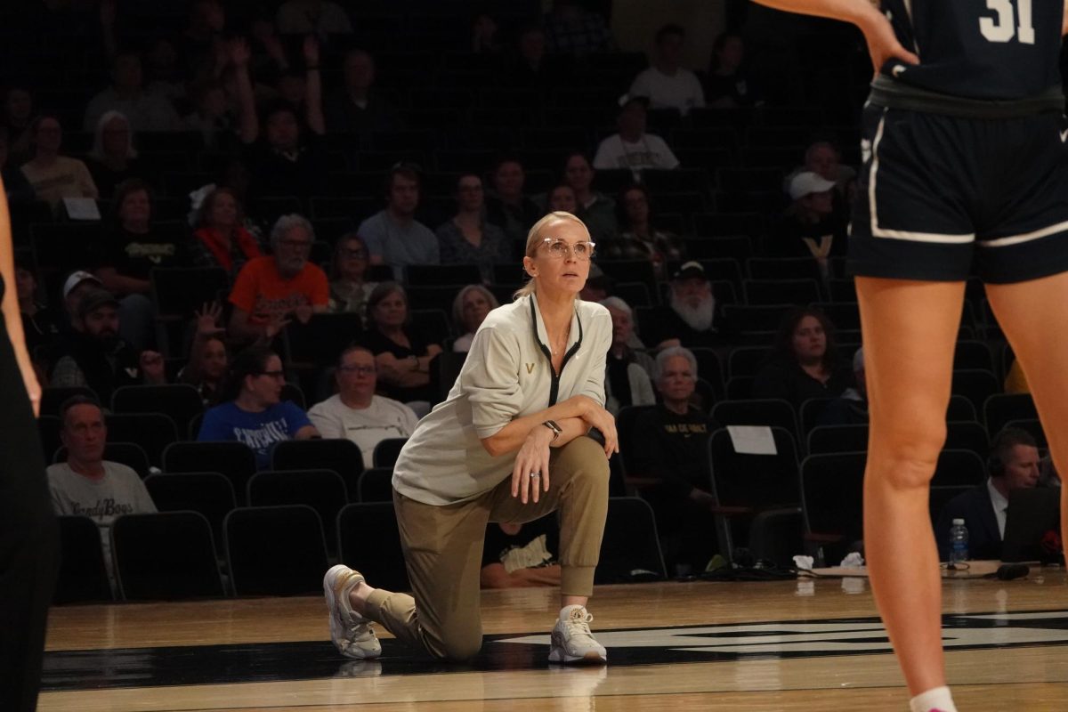 Coach Shea Ralph watches Mikayla Blakes shoot a free throw, as photographed on Nov. 17, 2024. (Hustler Multimedia/Sofia Healy)